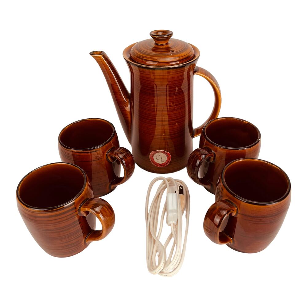 Vintage Brittany Nasco Electric Tea & Coffee Pot Set - Rare